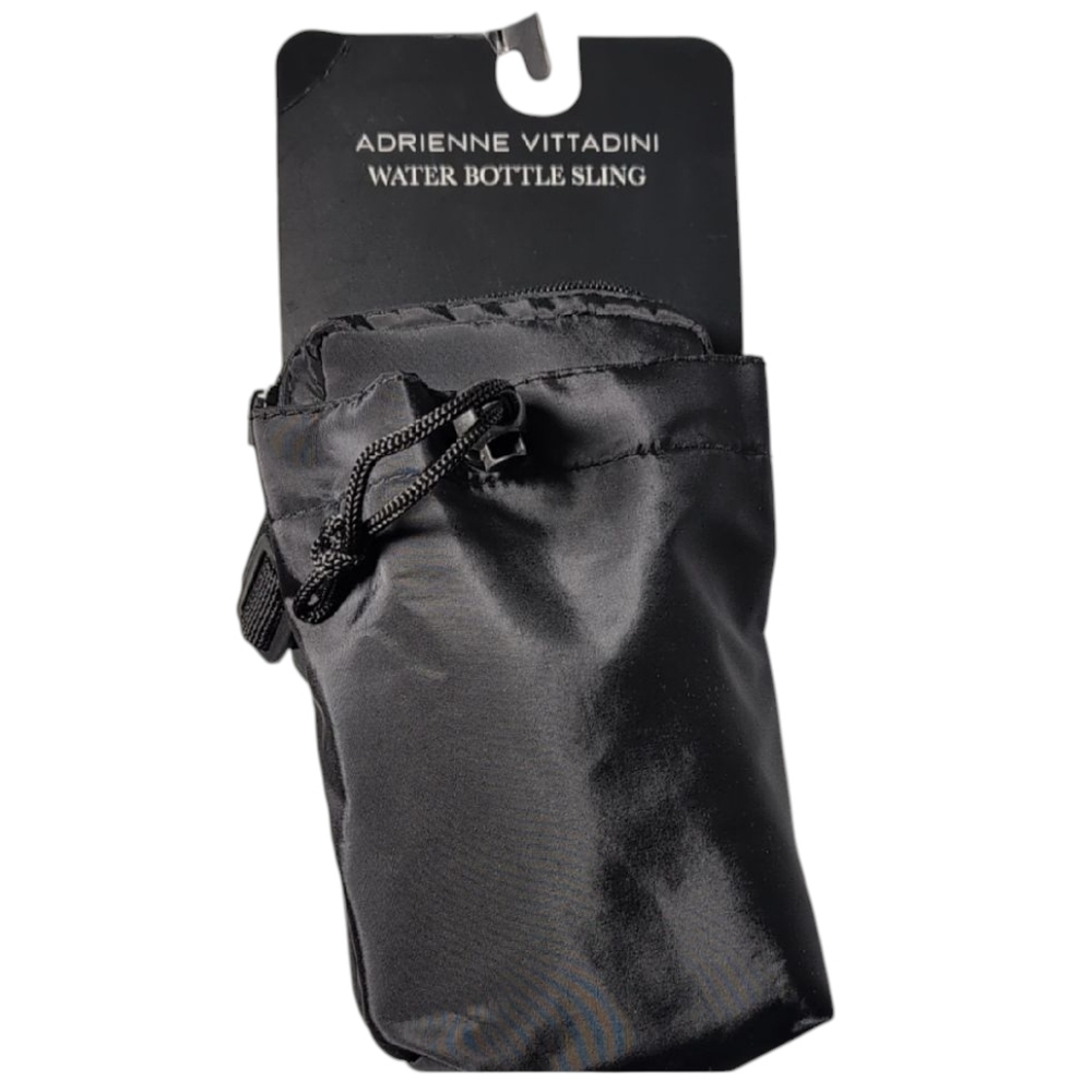 Adrienne Vittadini Black Water Bottle Sling